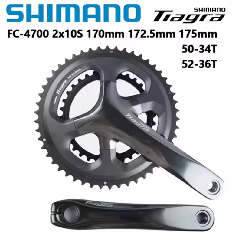 Shimano Tiagra 4700 pédalier 10 vitesses 165mm/170mm/172.5mm/175mm 50-34T 52-36T vélo de route maniv