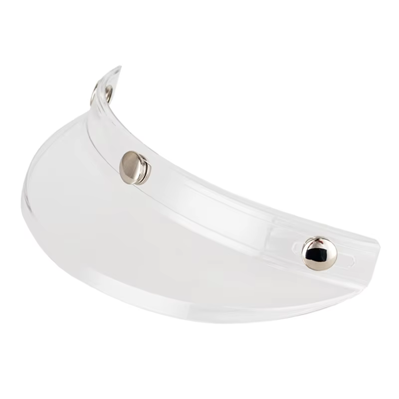 Hurbike-Pare-vent rabattable pour casque, visière à visière à 3 boutons pression, lentille de protec