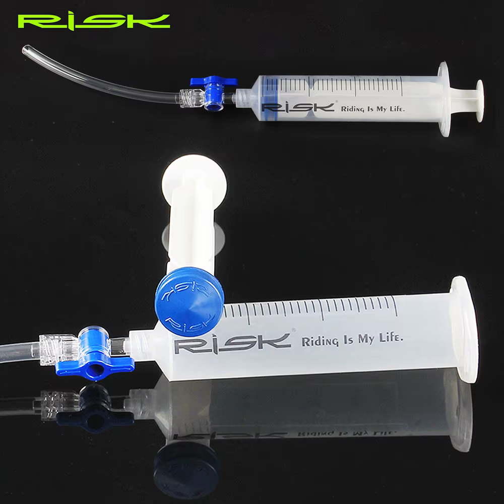 RISK – outil de purge de frein de vélo, seringue avec marche/arrêt, frein à disque hydraulique, outi