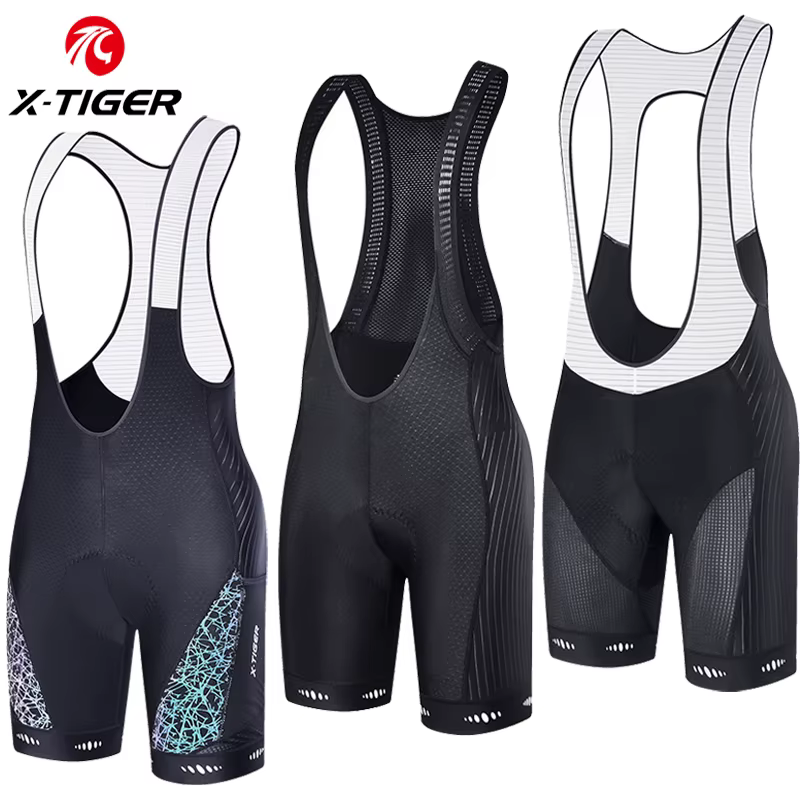 X-TIGER cuissard de cyclisme Pro Licra UPF50 + VTT respirant hommes 5D rembourré collants d'équitati
