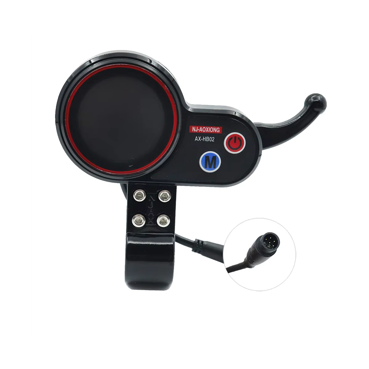 NJ-AOXIONG AX-HB02 Électrique Scooter Prada conseil Mètre 36V 48V Réglable 6PIN pour Scooter Électri