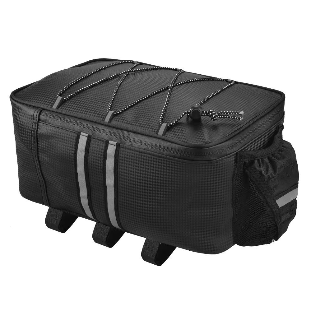 Sac de vélo en PU durable 31*20*15cm, facile à installer, avec bandes réfléchissantes, sac de transp