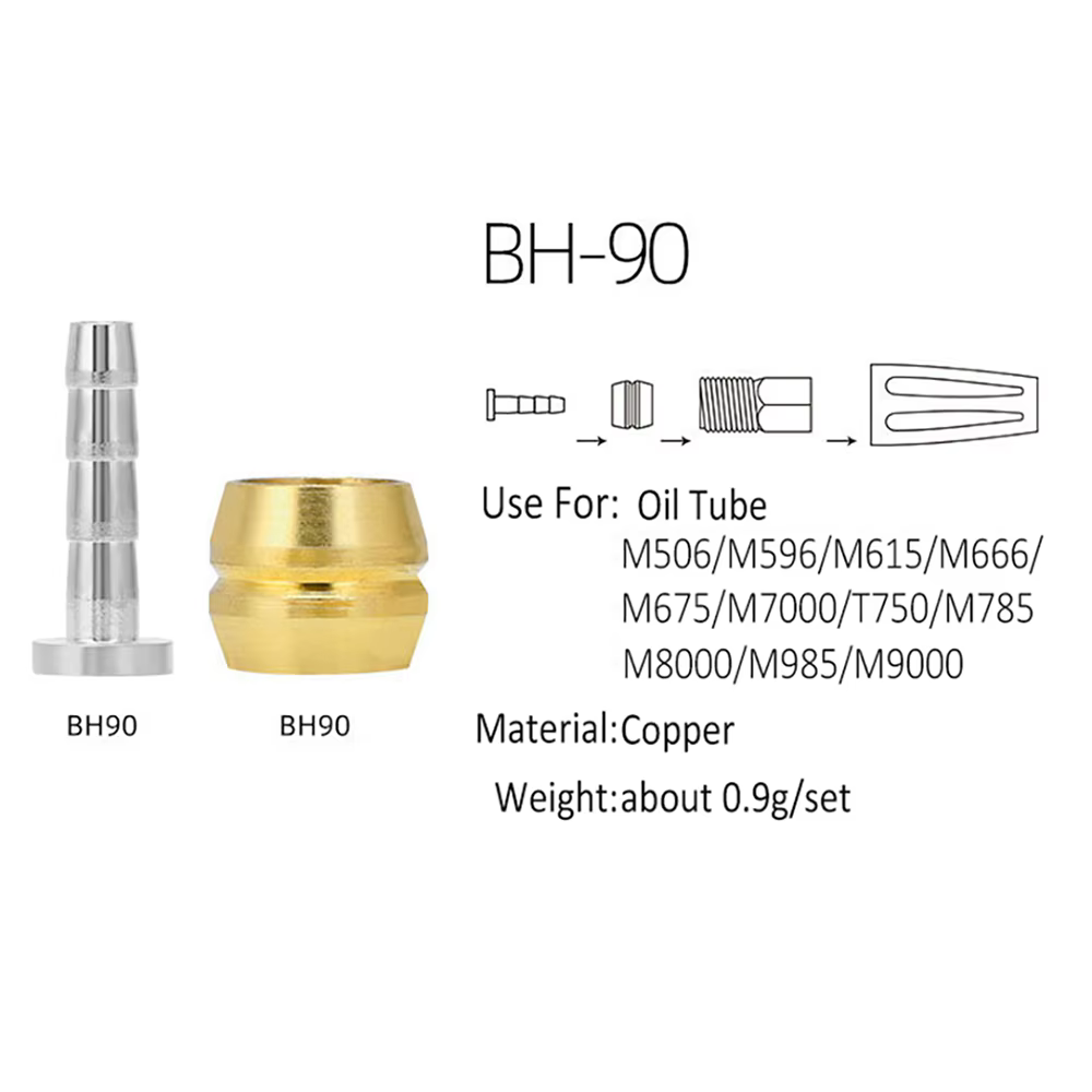 Kit d'Insertion de Connexion en Laiton Olive pour Frein de Vélo, Tuyau de Frein à Disque Hydraulique