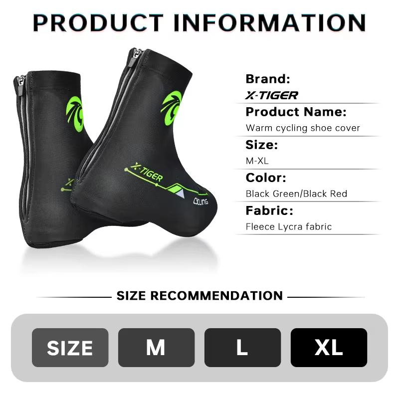 X-TIGER cyclisme couvre-chaussures hiver thermique sourire VTT vélo couvre-chaussures femmes hommes