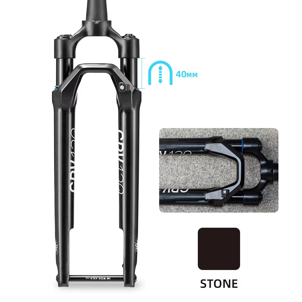 Horquille de Suspension en gravier Lexon 700C 40mm voyage 12 × 100mm fourche légère en alliage de ca