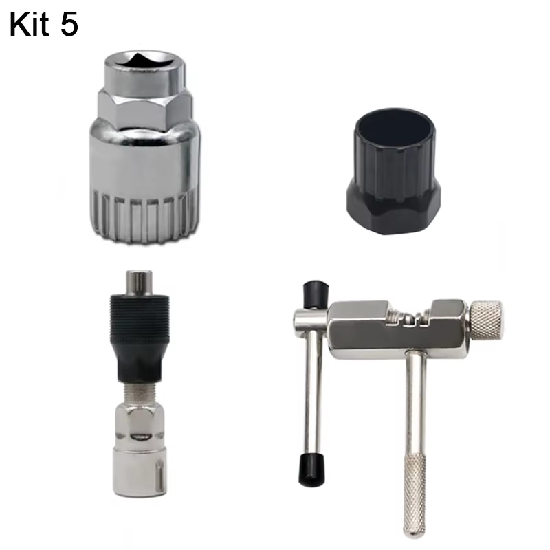 Kits d'outils de réparation de vélo : déchaîneur, dévitaliseur de manivelle, règle de mesure de chaî