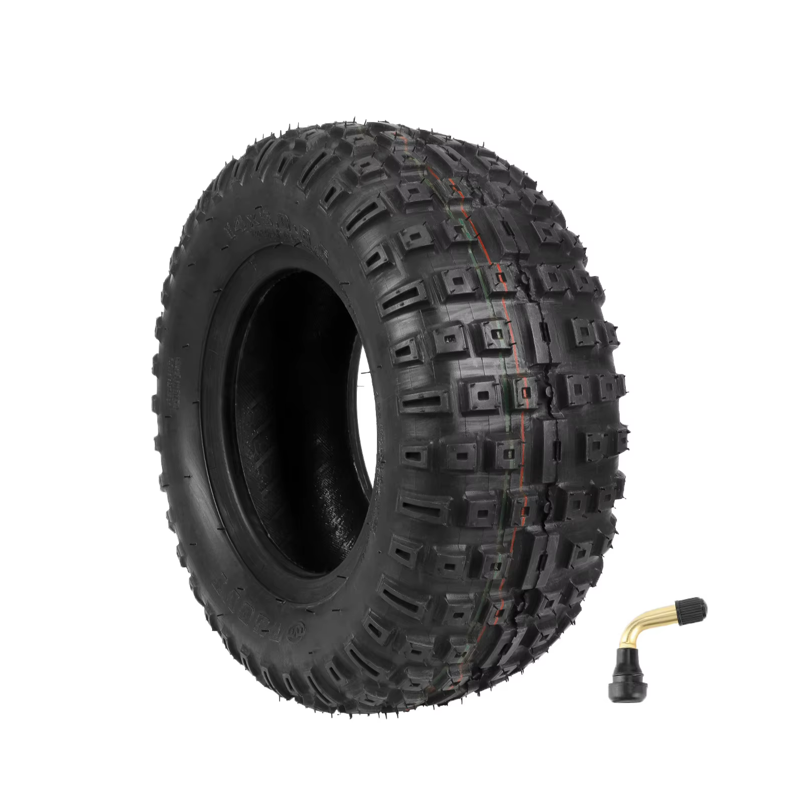 Pneu tout-terrain TUOVT 14 pouces 14*5.0-6.5 pour trottinette électrique, pneu tubeless en caoutchou