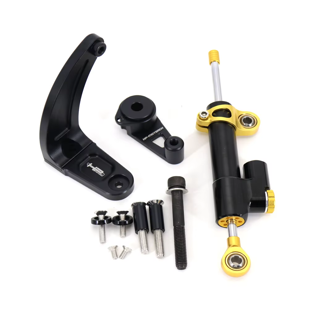 Stabilisateur de direction pour Scooter électrique, amortisseur en Fiber de carbone, Kit de support