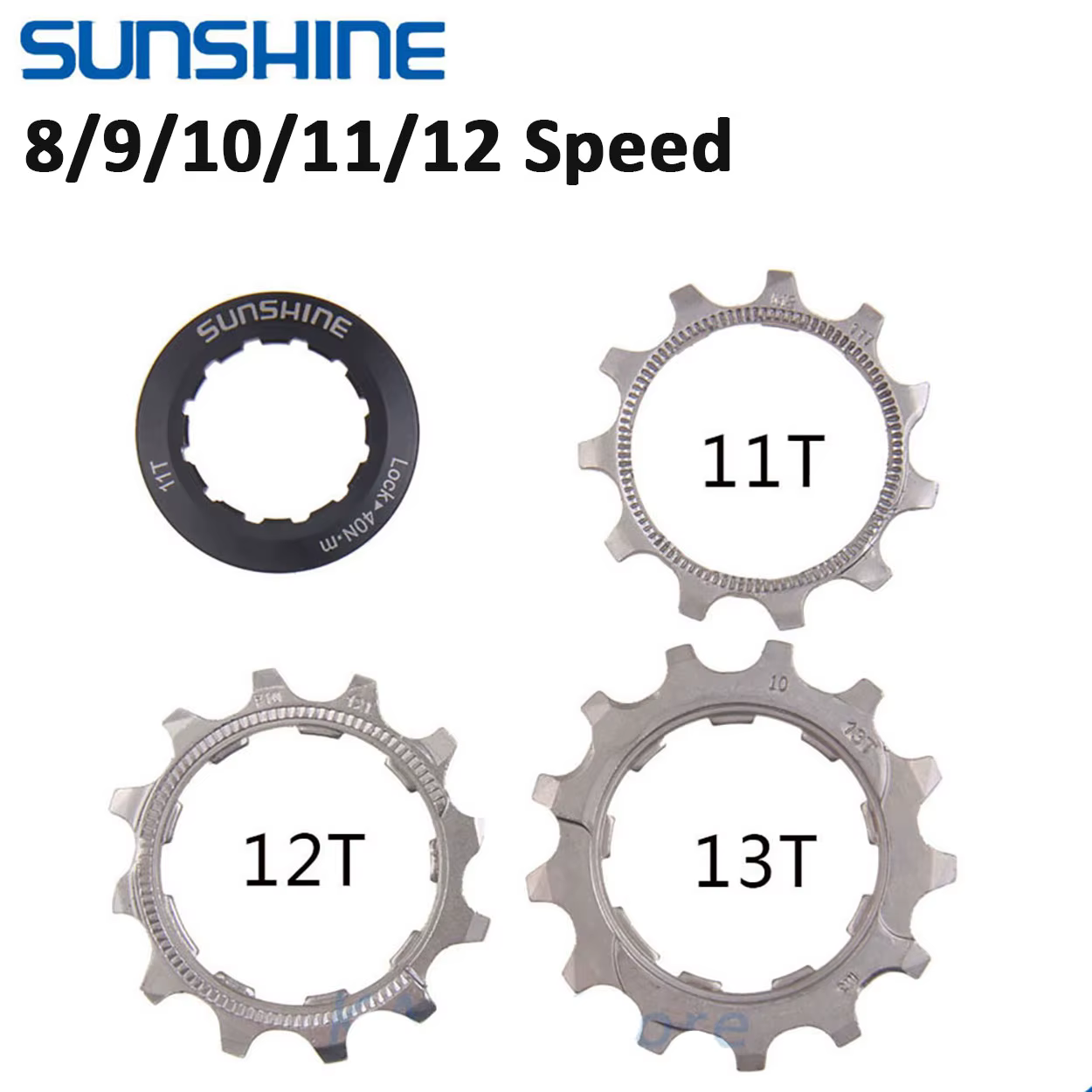 Cassette de vélo Cog vtt vélo 8V 9V 10V 11V 12 vitesses 11T 12T 13T vélo de route étoile remplacemen