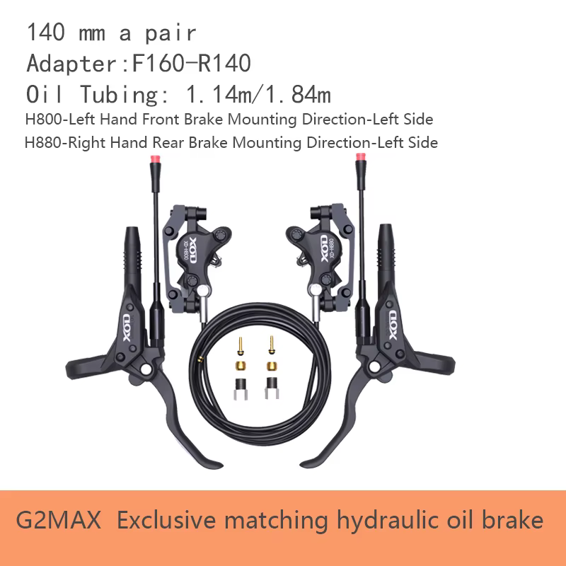 Freins à disque hydrauliques XOD XD-H800 / XD-H880 pour scooters électriques et vélos électriques, –