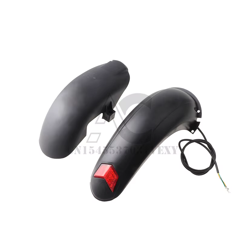 Garde-boue de scooter électrique avec feu arrière, ailes de scooter, garde-boue arrière, protection 