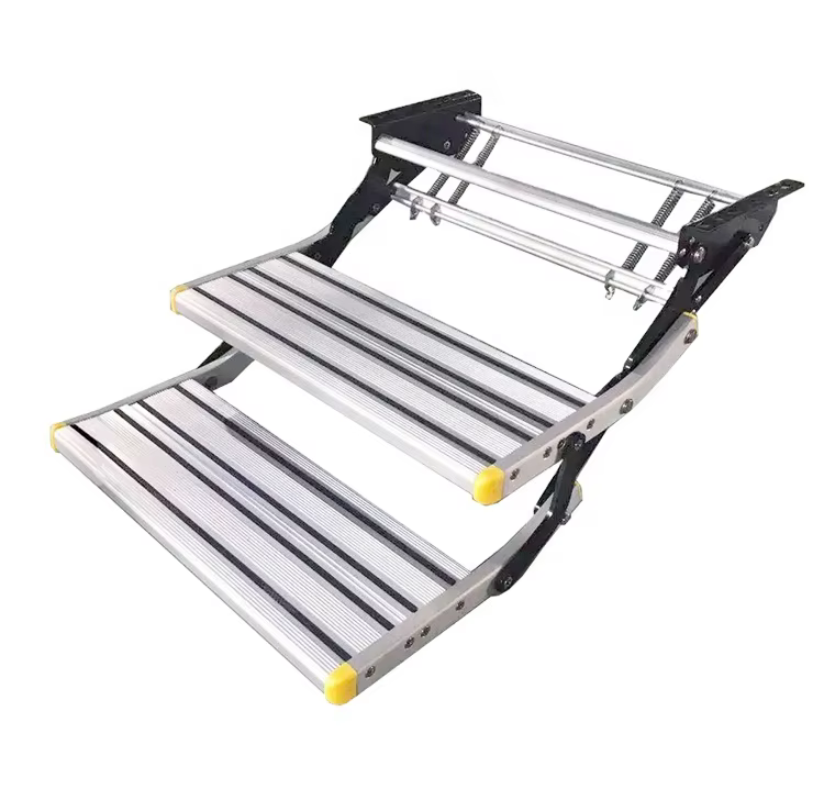 Marchepied double pliable manuel en alliage d'aluminium de haute qualité 12V avec une forte capacité