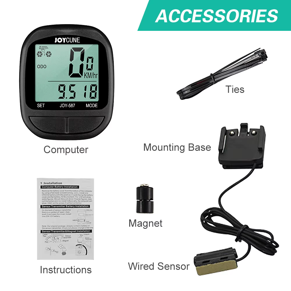 Compteur de vitesse filaire étanche pour vélo, odomcirculation, chronomètre, écran LED, ordinateur d
