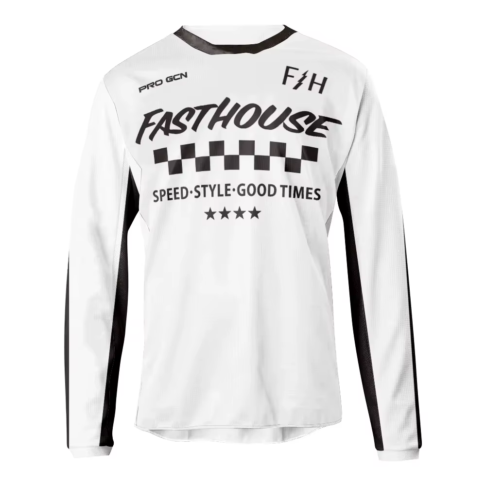 Maillot de cyclisme respirant à manches longues pour homme, chemise de course, séchage rapide, VTT, 