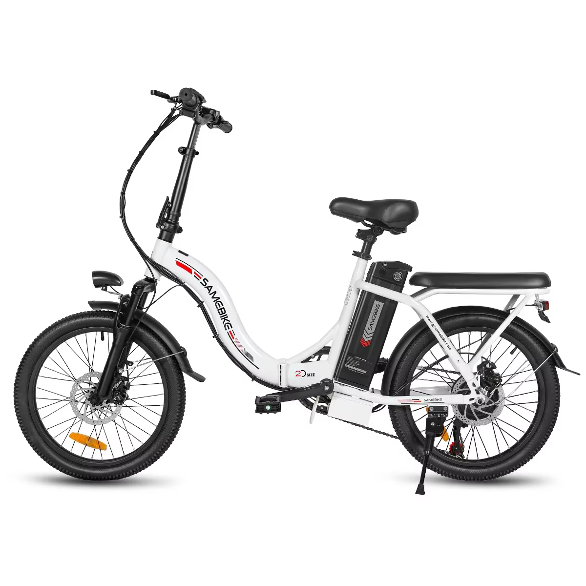 Vélo électrique de style pliable léger 350W36V12AH batterie montagne e-bike 20 pouces gros pneu vill