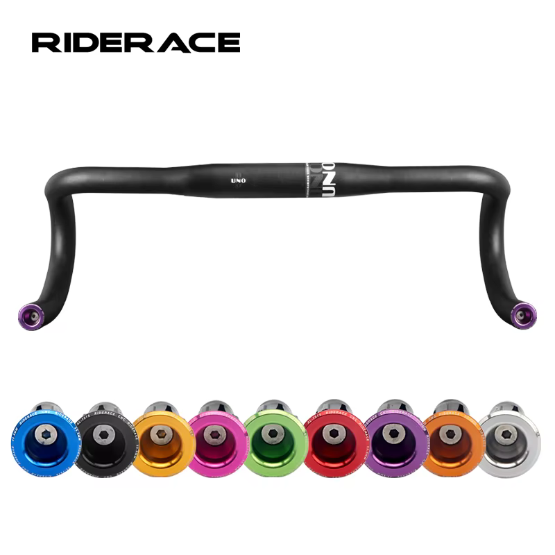 RIDERACE poignée de vélo embout de guidon 23.5MM en alliage d'aluminium route cyclisme poignées de b
