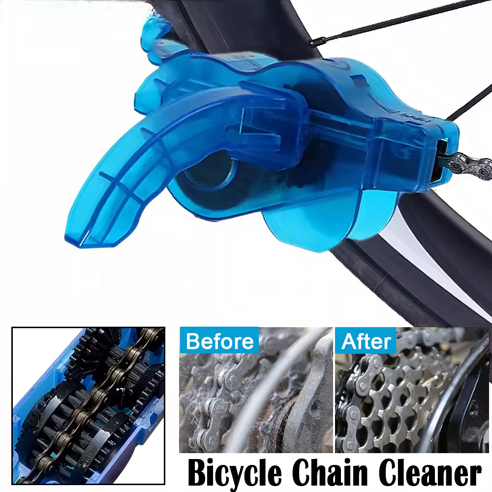 Outils de dégraissage de chaîne de qualité professionnelle, nettoyeur de chaîne de vélo mains libres