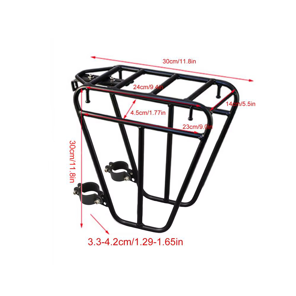 Porte-bagages avant stable pour vélo de route, accessoires de cyclisme pour bagages, pêche, fitness,