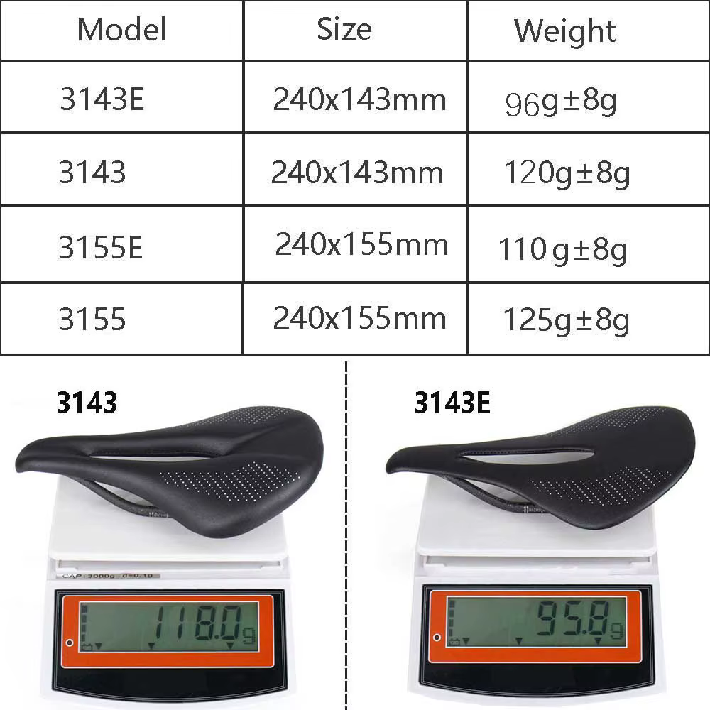 Eliteone selle de vélo carbone puissance route/vtt selle de vélo 143mm 155mm selles de vélo de Triat