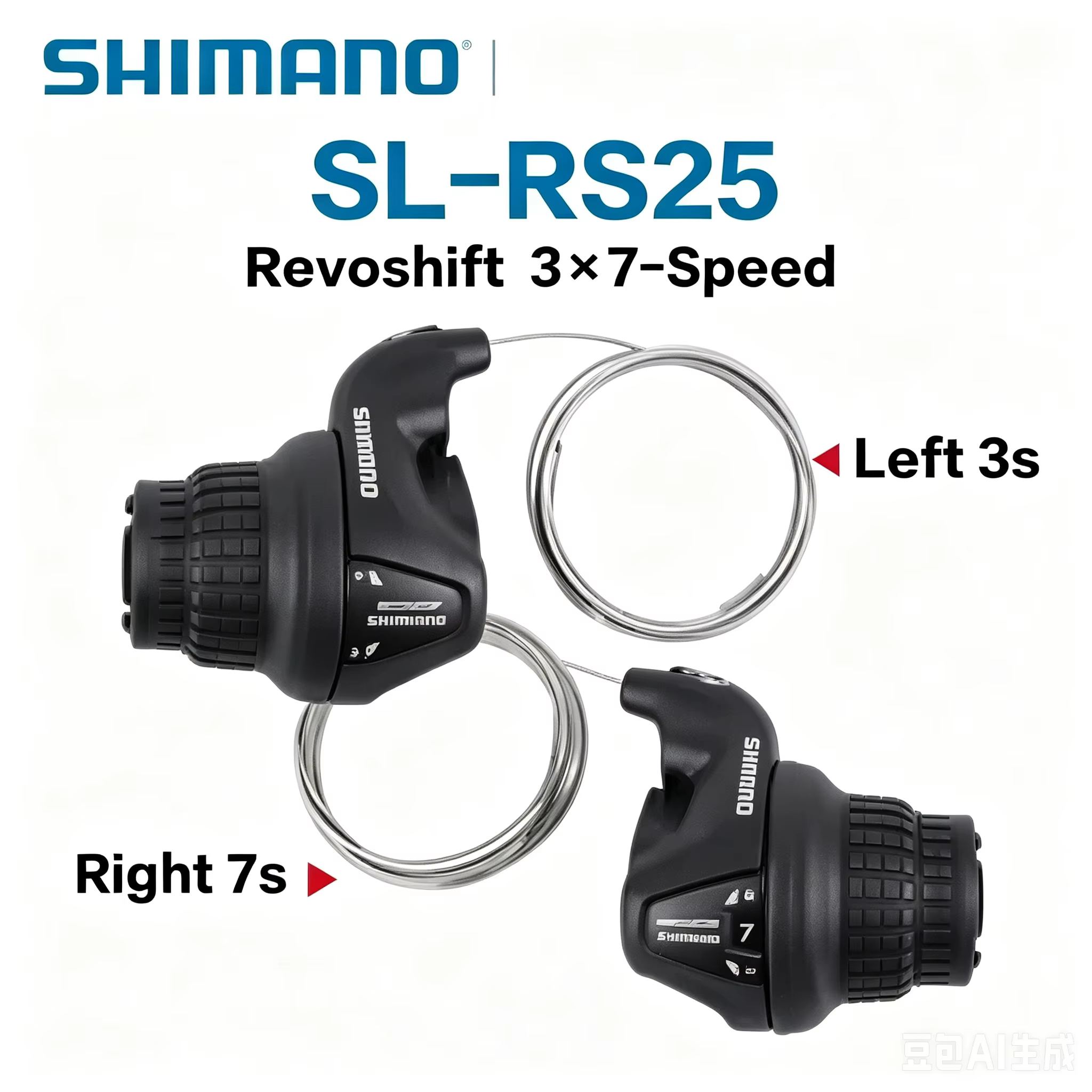 Levier de vitesses Shimano Tourney SL RS25 Revoshift Grip Bike Twist Shifter 3*6s 3*7s 18S 21s pour