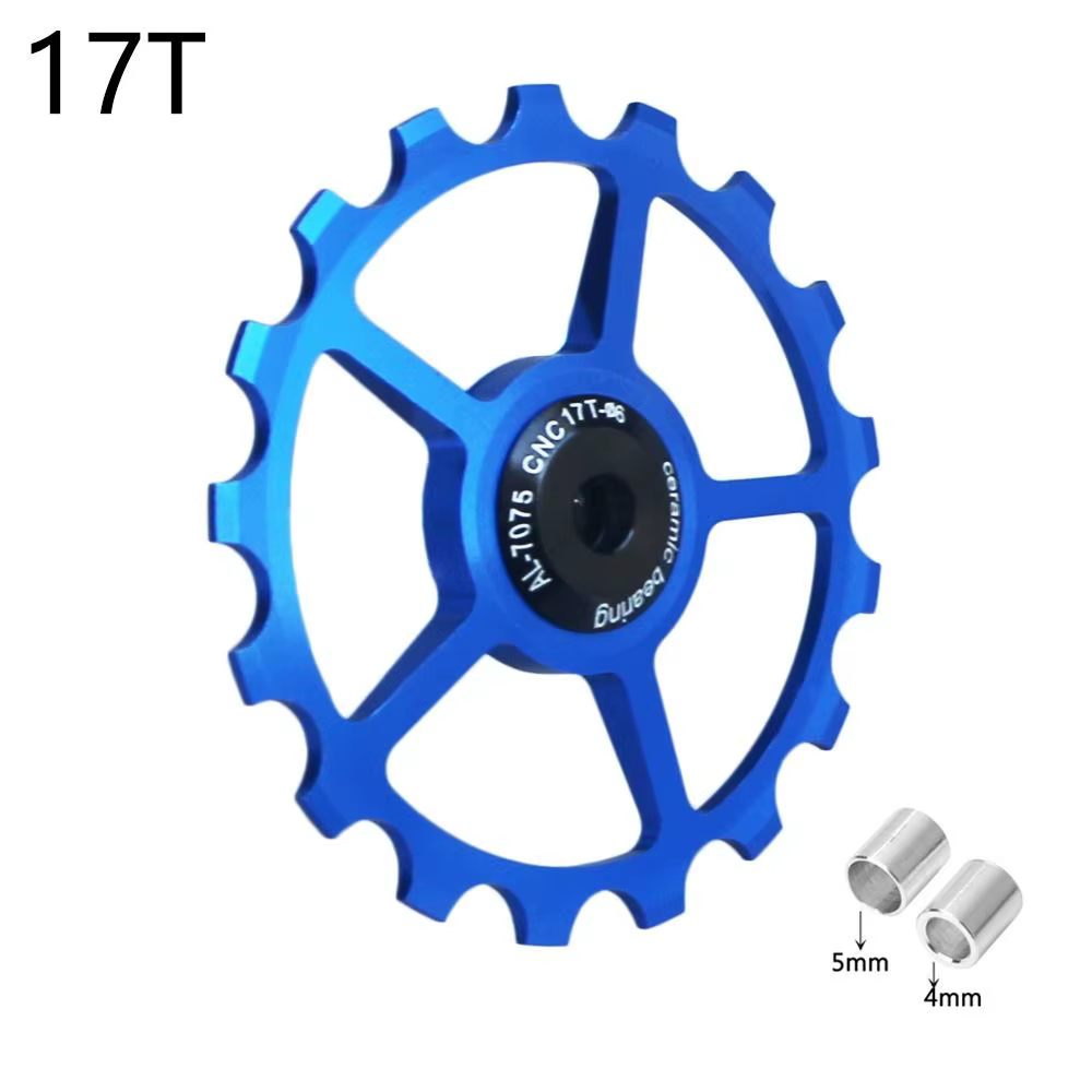 Jockey roue dérailleur arrière Guide vélo vélo roulement en céramique Guide vélo poulie arrière vélo