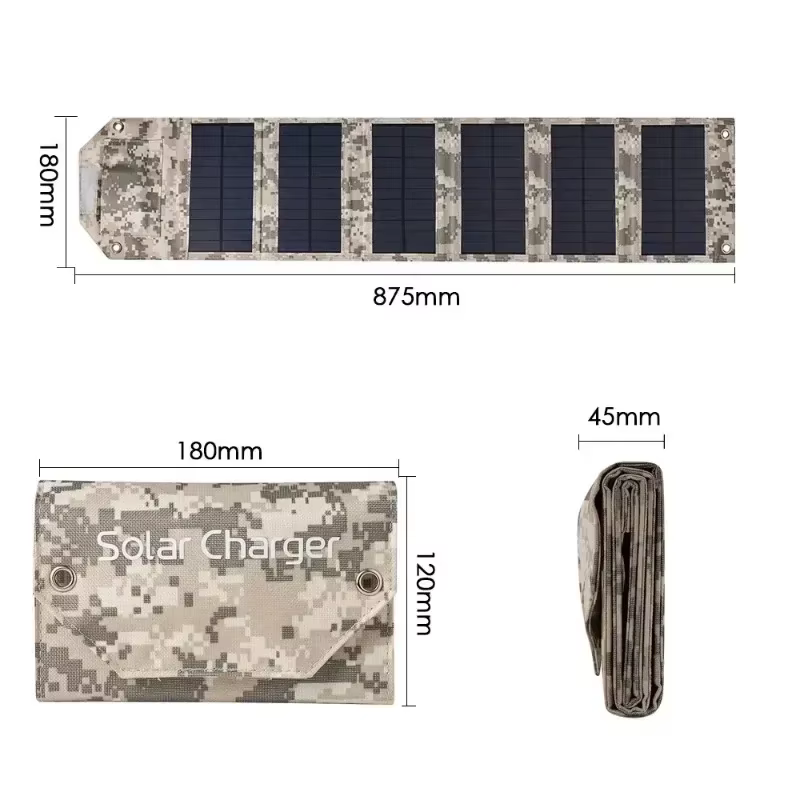 Chargeur portatif de rendement de panneau solaire pliable de 800W pour le Camping, RV, hors réseau, 