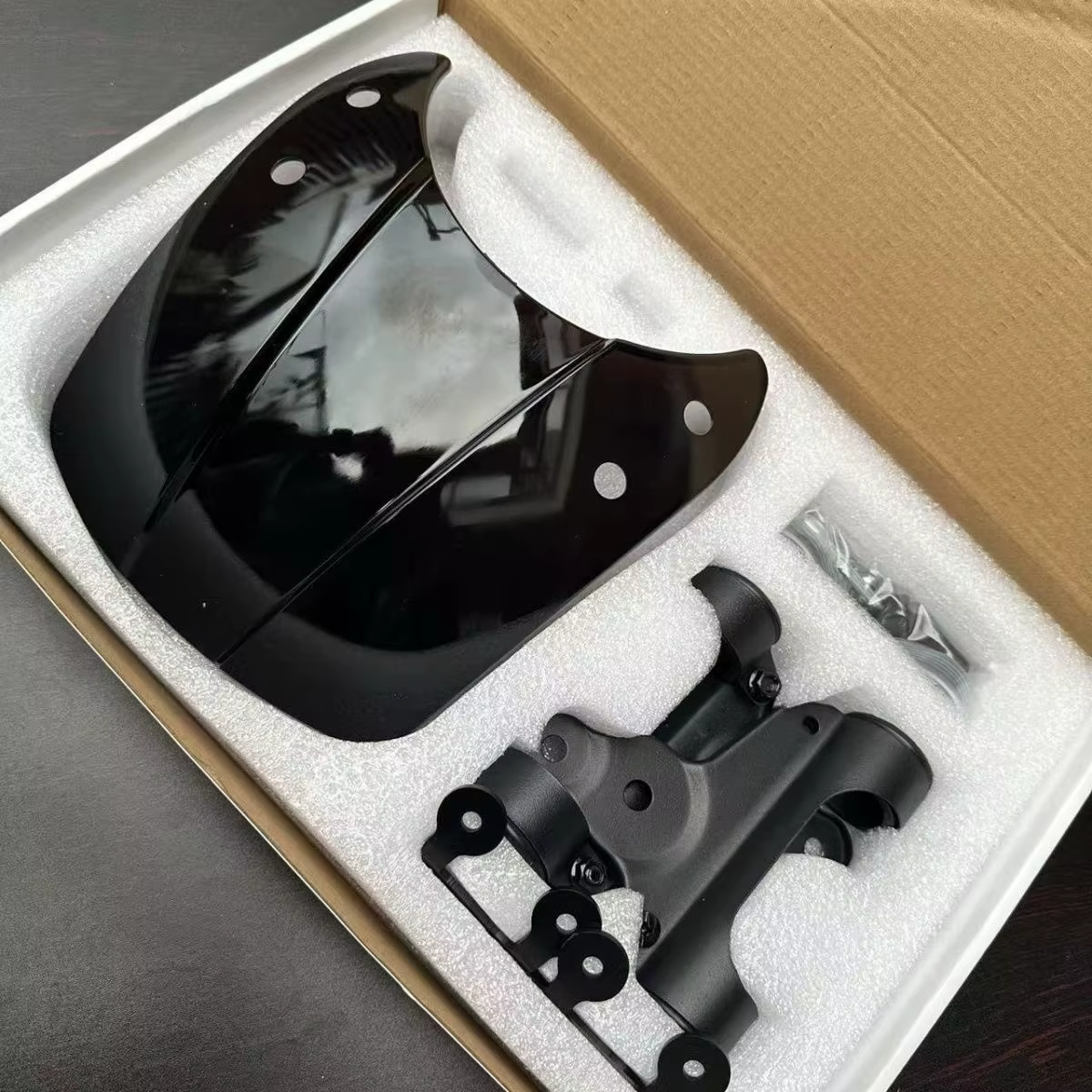 Pare-vent avant pour vélo électrique Himoto avec support et écran de protection – Cache avant pour v