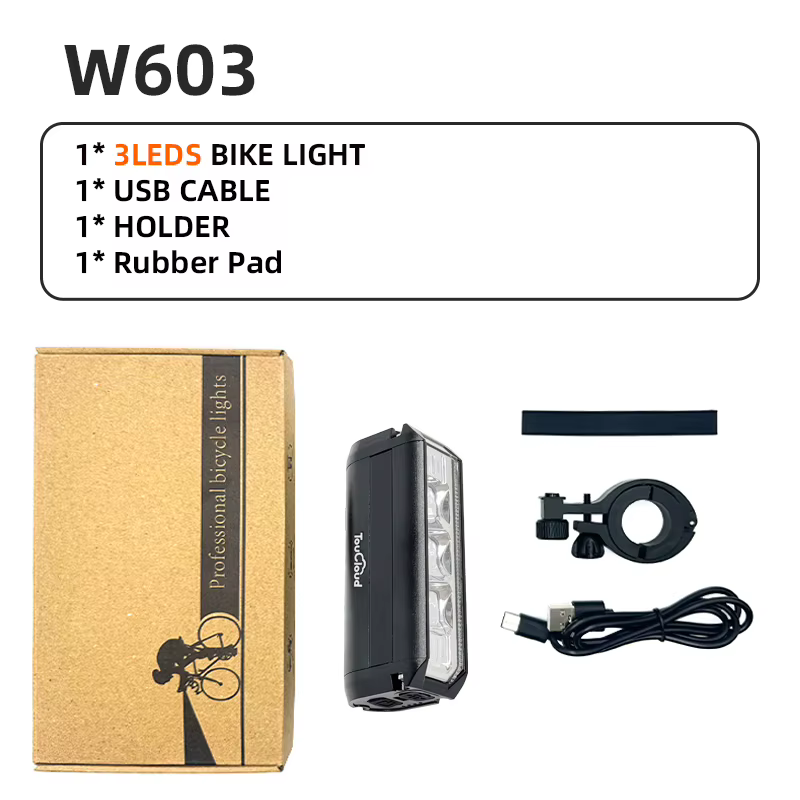 Fivemi Lampe de vélo 10000 mAh – Lampe de cyclisme super lumineuse à 17 LED avec batterie externe US