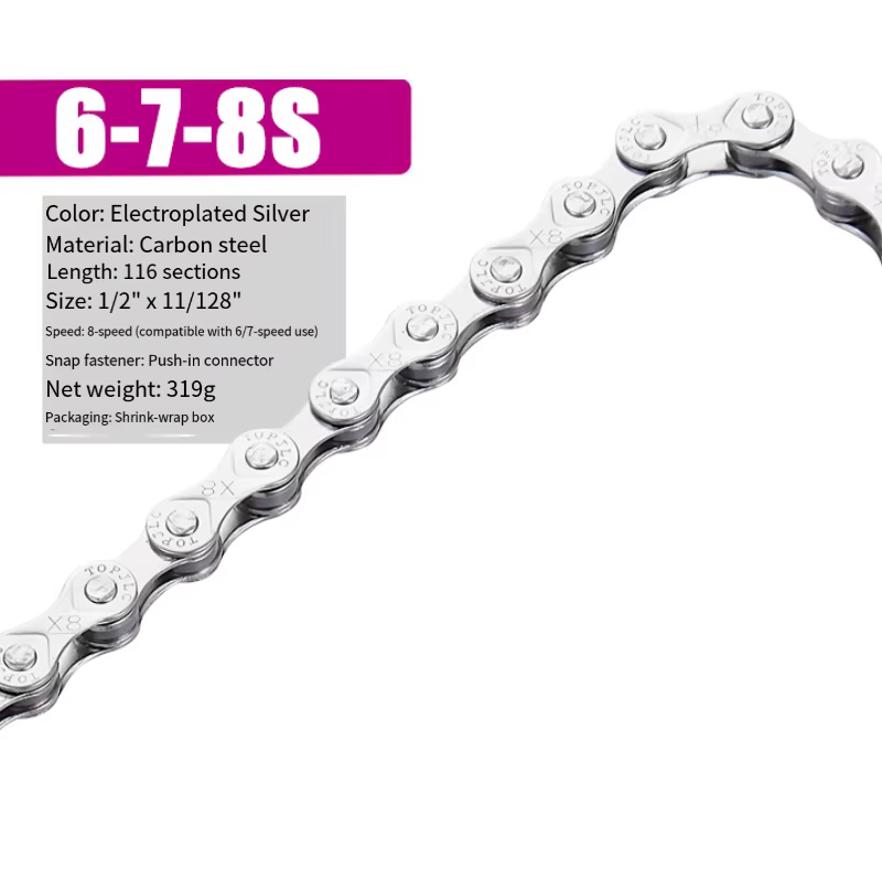 Chaîne de vélo 6-7-8S-12 vitesses pour vélos vtt/route/pliants, chaîne de dérailleur 27S 33S, acier 