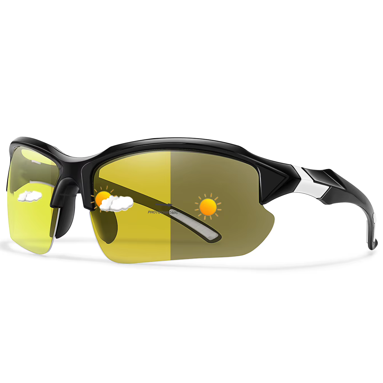 Lunettes de soleil de cyclisme photochromiques pour hommes, pour Sports de plein air, Camouflage tac