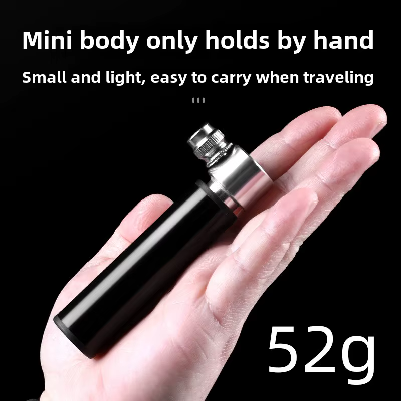 Mini pompe à vélo Portable en alliage d'aluminium, pompe à Air manuelle, gonfleur de pneus à bille, 