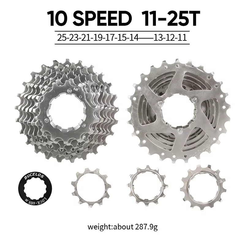 BUCKLOS Cassette de vélo 10/11/12 vitesses Cassette de VTT de route 11-25T 11-32T 11-40T 11-50T 11-5