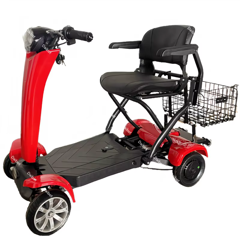 Scooter de mobilité pliable automatique à 4 roues pour personnes âgées, portée de 50km, Scooter élec