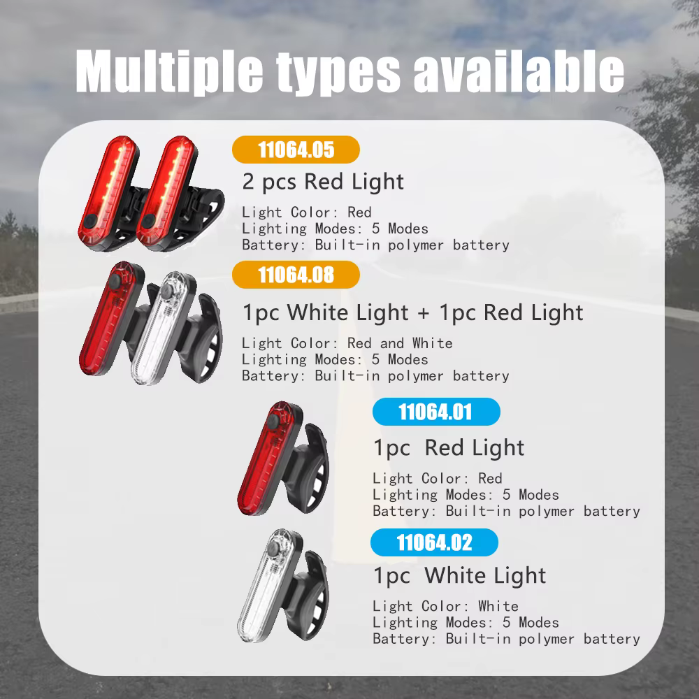 Feu arrière de vélo ultra lumineux rechargeable par USB, facile à installer pour la sécurité du cycl