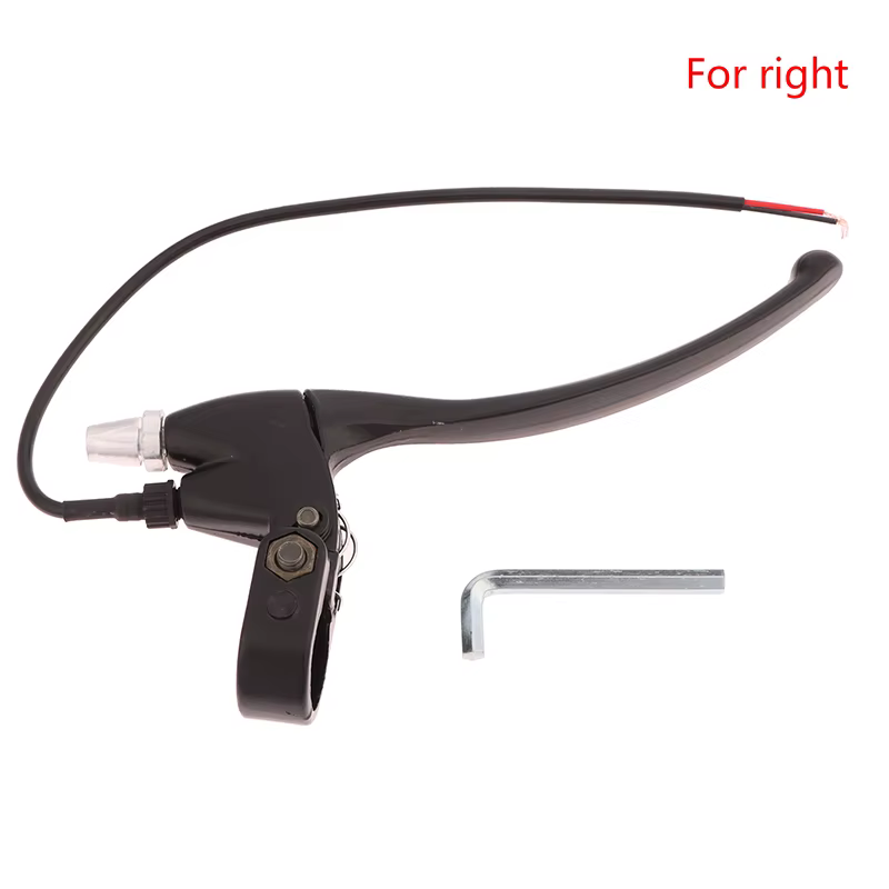Manivelle de frein de vélo électrique en alliage d'aluminium épais noir, 1 pièce, levier de frein de