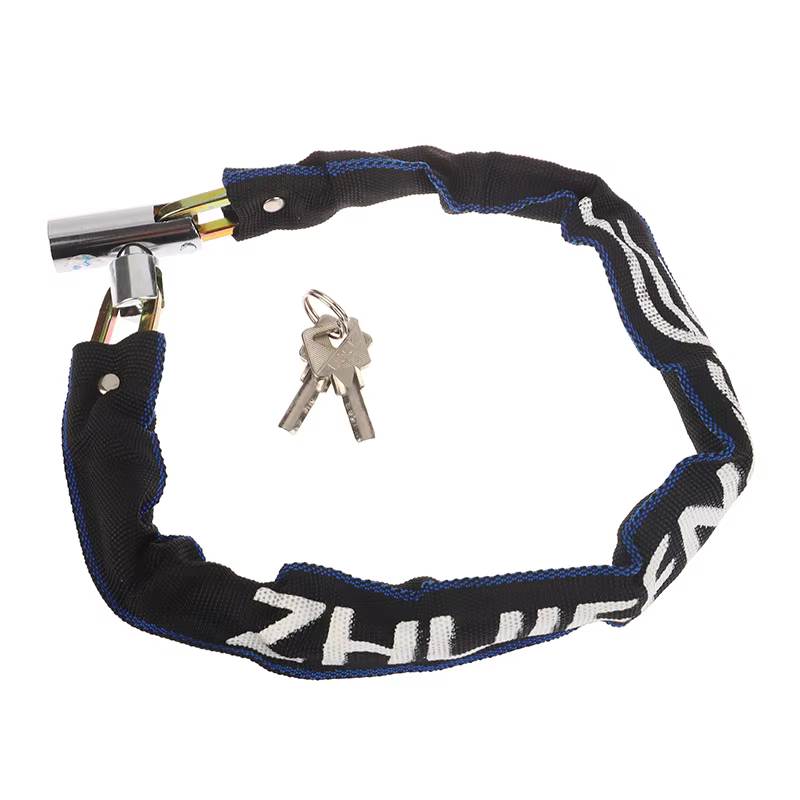 【AD】Cadenas de sécurité robuste pour vélo, chaîne antivol en métal de 60 cm pour VTT, vélo de route,
