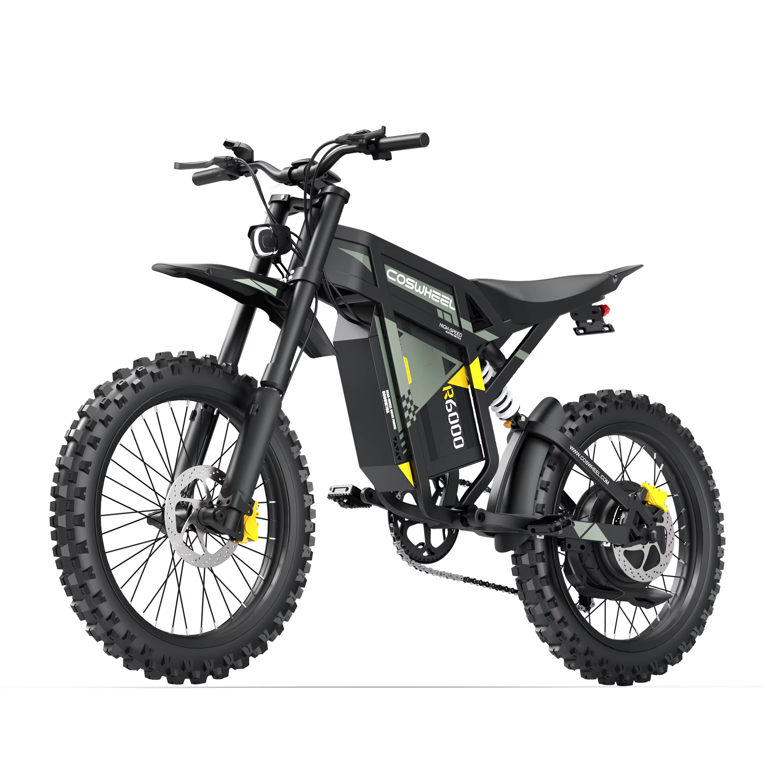 Vélo de montagne électrique pour adultes COSWHEEL R6000, moteur 7000W, 60V 30AH, vélo électrique à d