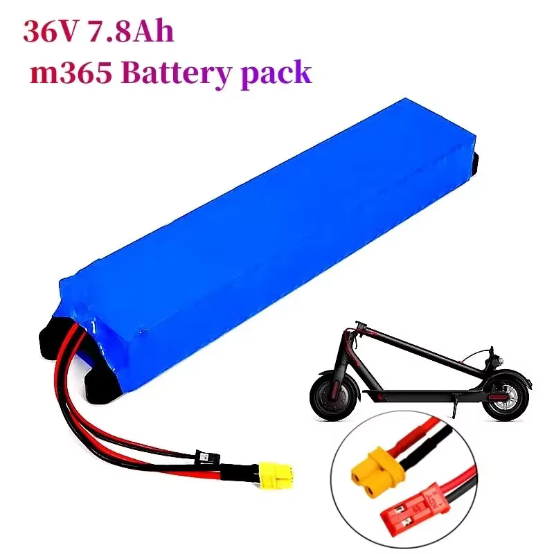 Batterie 36V 7,8 ah 10S3P 7800mah 250W-500W, même port 42V pour Scooter électrique M365, batterie d'