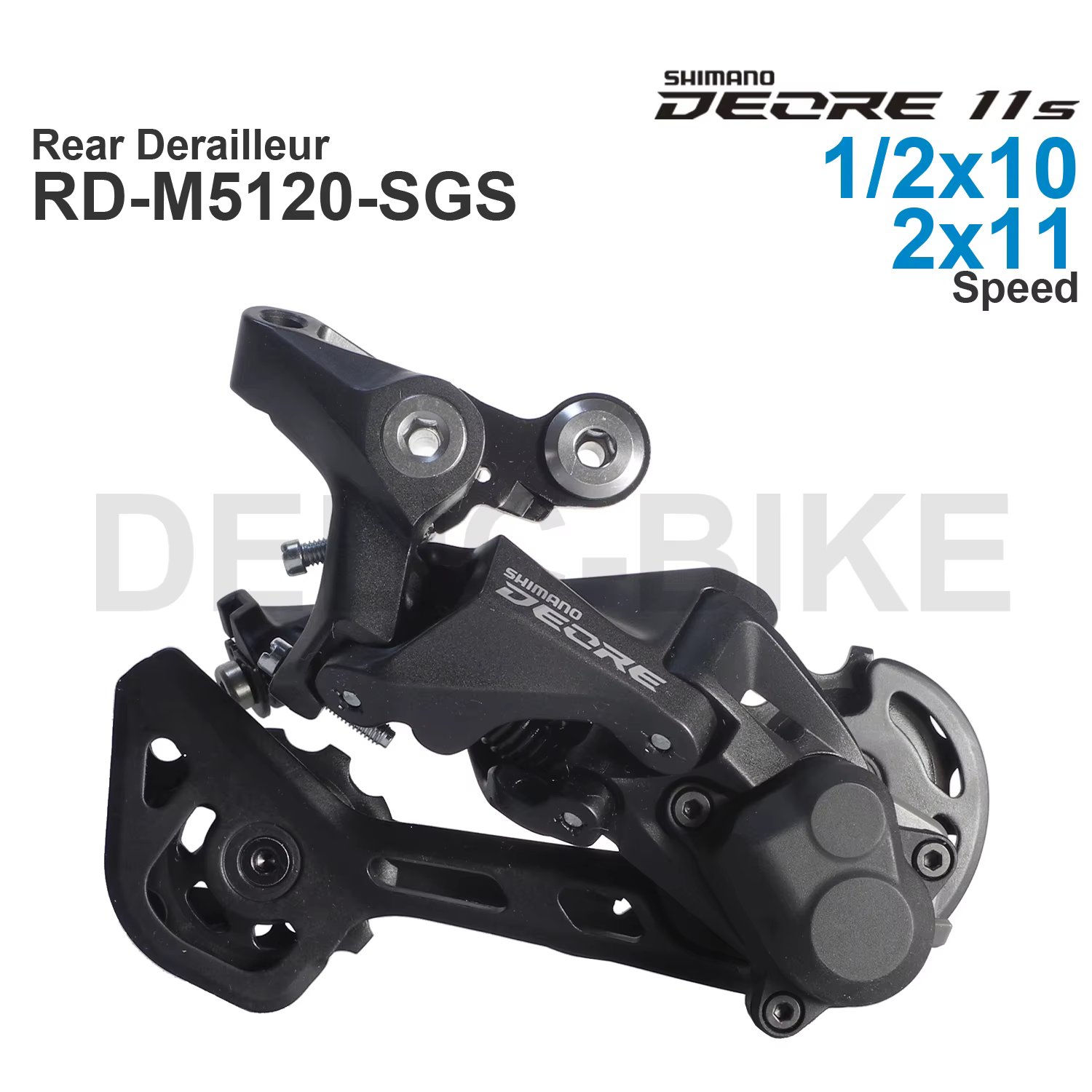 Groupe Shimano Deore M4120 2x10v/11v, levier de vitesses SL-M4100 et dérailleur arrière RD-M5120/RD-