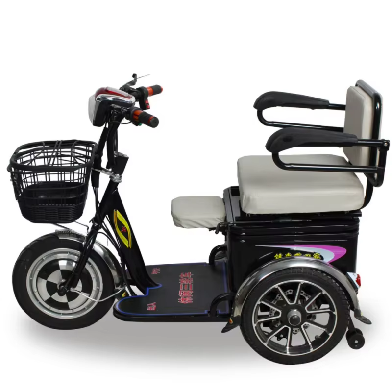 Scooter électrique à 3 roues 350W 48V, avec espace de rangement, Mini Tricycle électrique 20AH pour 