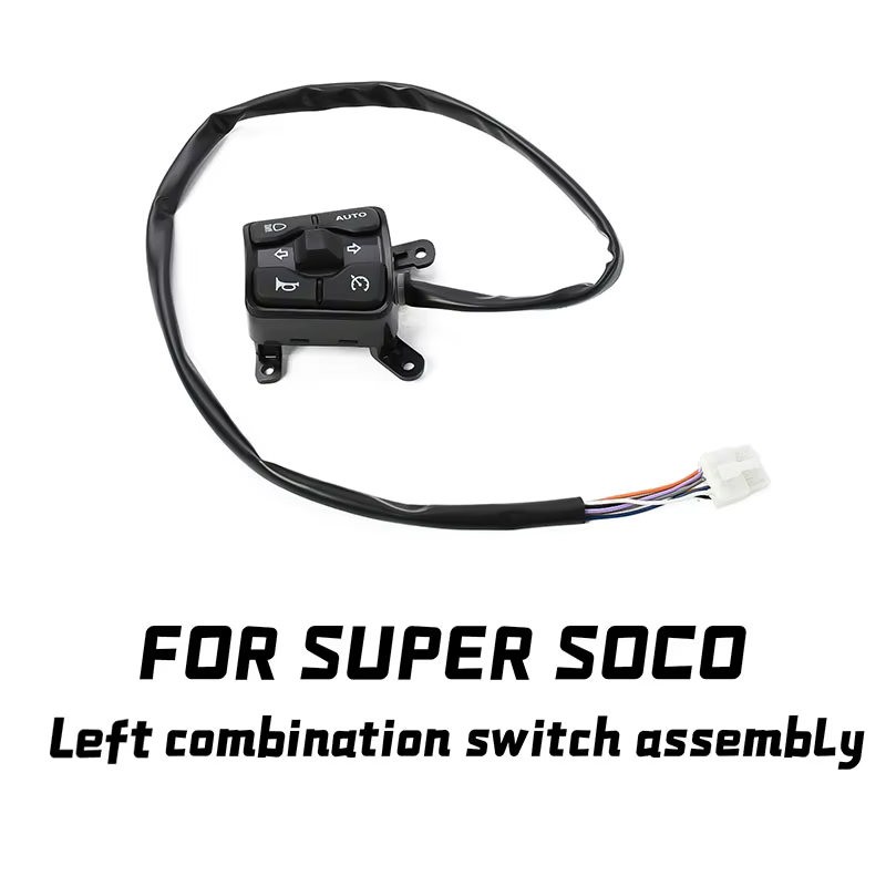 Pour Super SOCO CUX, interrupteur combiné gauche d'origine, moto électrique tout-terrain, accessoire
