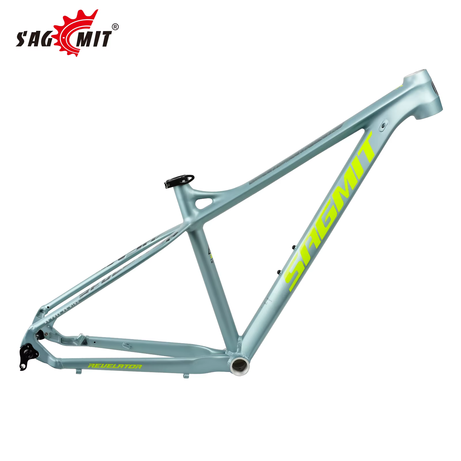 SAGMIT 29 cadre de vélo vtt 12x142mm alliage d'aluminium 29 cadre de roue Tube de tête conique 18 po