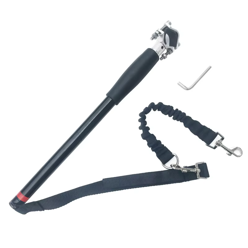 Nouvelle laisse de vélo pour chien à poignée libre, rétractable, facile à installer, laisse de vélo 
