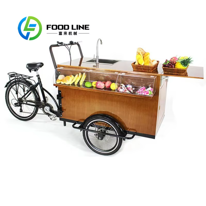 Vélo Cargo électrique pour adultes, Tricycle, kiosque, chariot d'exposition de nourriture Mobile, ca