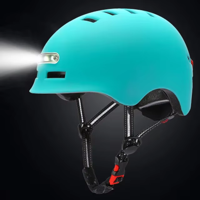 Lampe de casque de vélo ultralégère, feu arrière intelligent, casque de vélo pour adultes, BMX, Skat