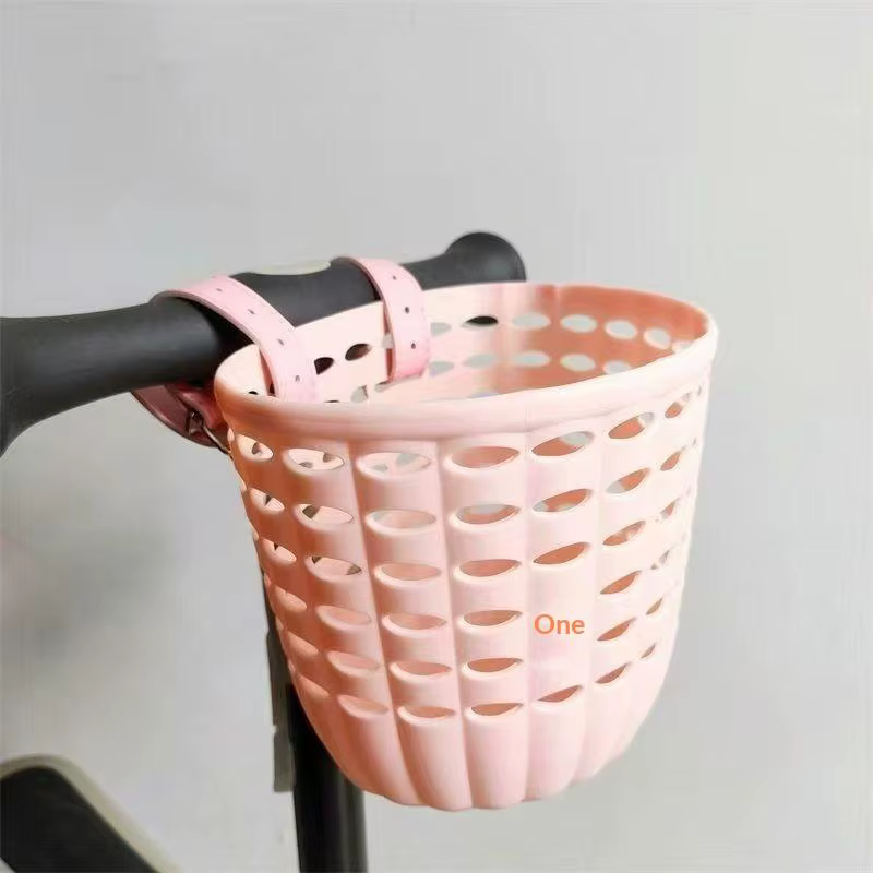 Panier de vélo pour enfants, panier de rangement durable avec sangles réglables en PU, panier de gui