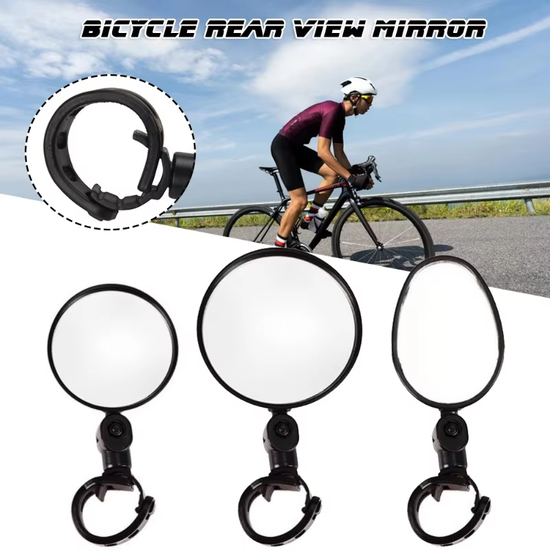 Rétroviseur auxiliaire pour guidon de vélo, résistant à 360, réglable, grand angle, cyclisme