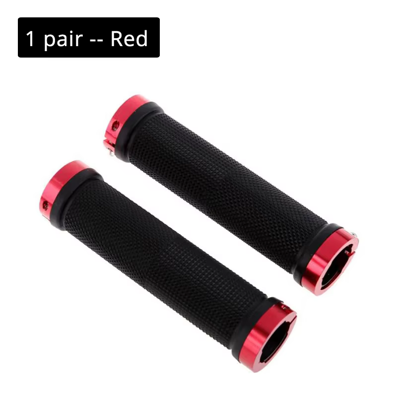 Poignées de guidon de vélo ergonomiques, longues, en caoutchouc de haute qualité, antidérapantes, po