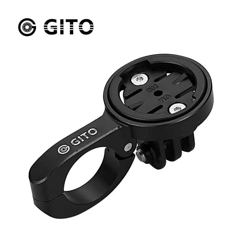 Support de compteur de vélo GITO Short TT Bar pour VTT et vélo de route, compatible Bryton, Garmin, 