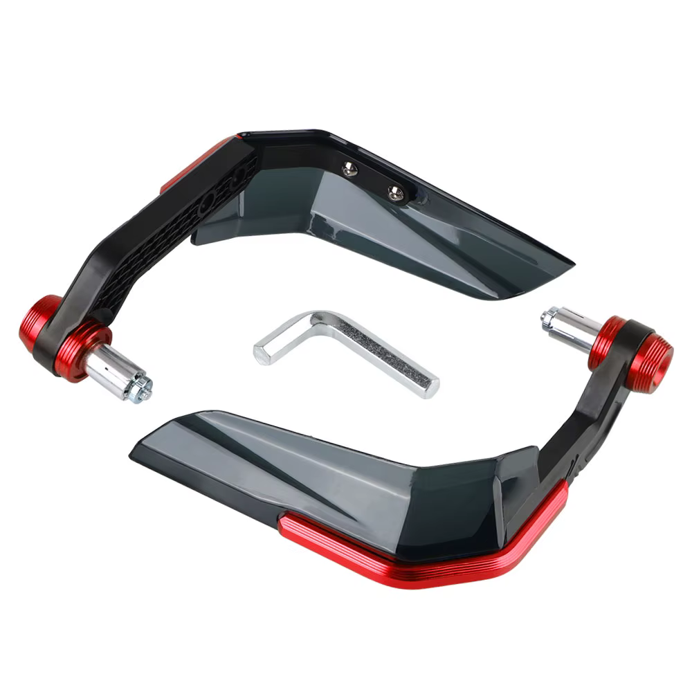 Protecteur de chute 2 pièces pour moto Scooter montagne e-bike en alliage d'aluminium ABS coupe-vent